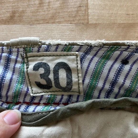 Abercrombie & Fitch Heavy Fatigues Factory Distressed Cargo Shorts w/Pockets, 30 - Picture 8 of 9